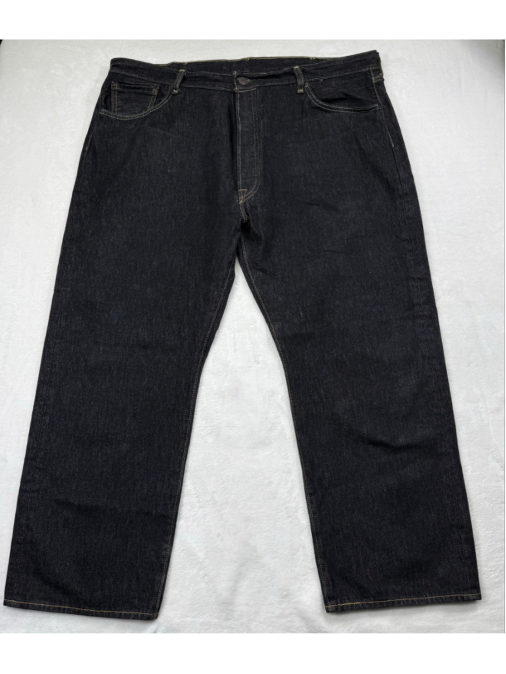 Men's Levi's 501 44x30 Black Straight Leg Jeans
